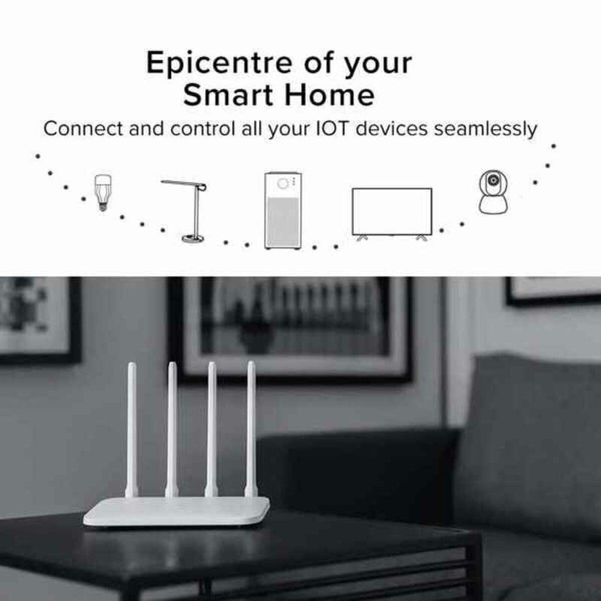 Router Xiaomi WiFi Router 4С Blanco Mini USB Ethernet LAN USB x 3 Wi-Fi 300 Mbps