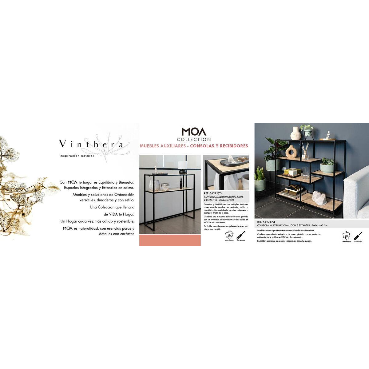 Estantería Vinthera Moa Metal Madera MDF 78 x 27 x 77 cm (4 Unidades)