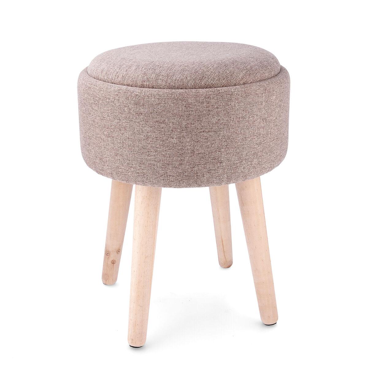Taburete con almacenaje Vinthera Moa Madera 34 x 34 x 45 cm (2 Unidades)