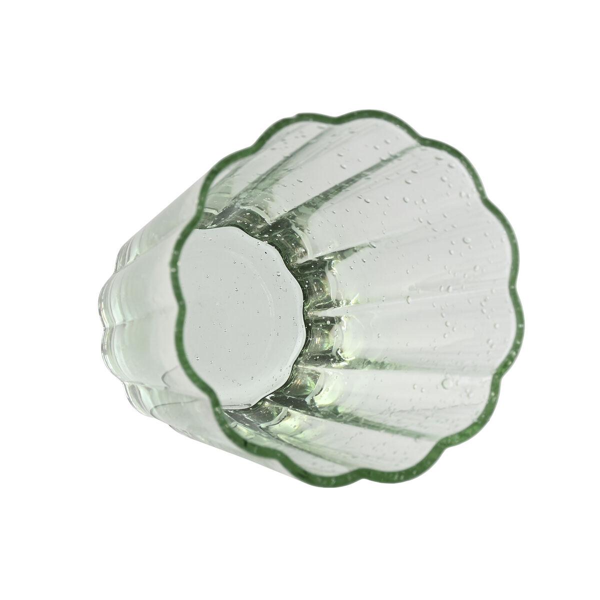 Set de Vasos Home ESPRIT Verde Cristal 280 ml (6 Unidades)