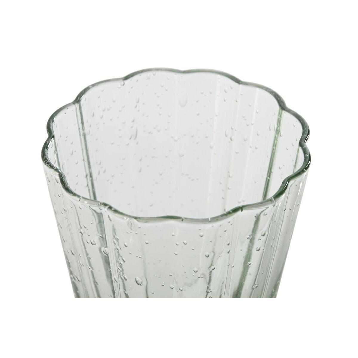 Set de Vasos Home ESPRIT Verde Cristal 280 ml (6 Unidades)
