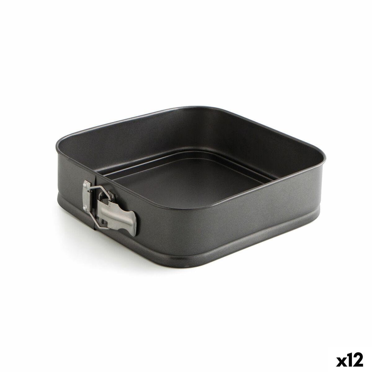 Molde para Repostería Quid Sweet Grey Negro Metal 24 cm (12 Unidades)
