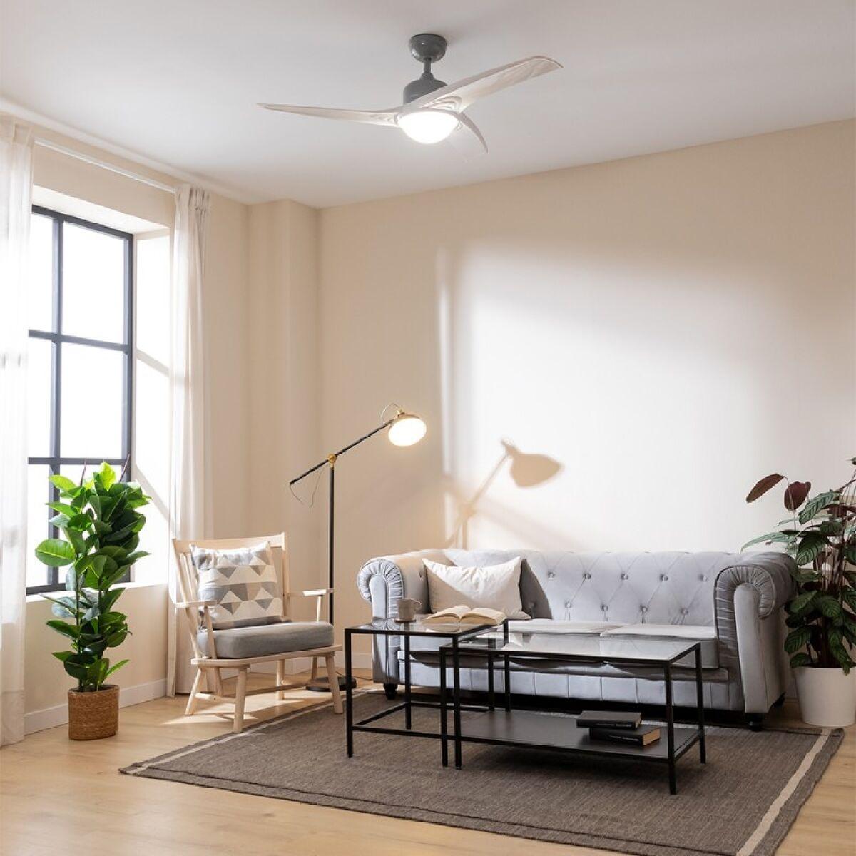 Ventilador de Techo con Luz Cecotec EnergySilence Aero 560 Blanco Plateado 18 W 60 W