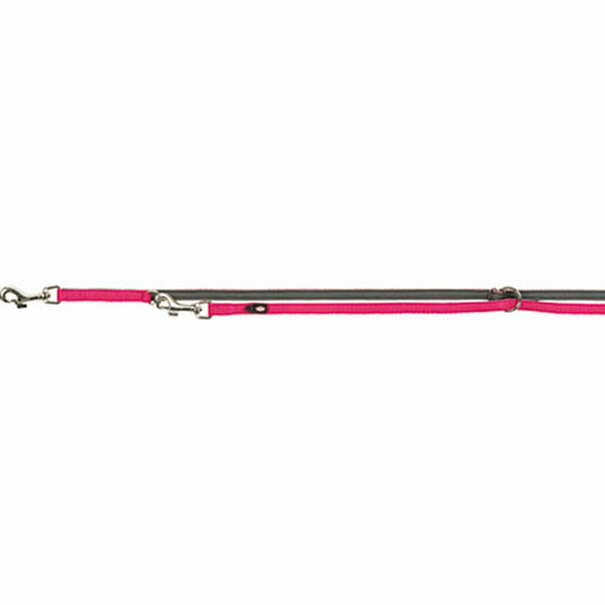 Ramal ajustable para perro Trixie Premium Grafito Fucsia