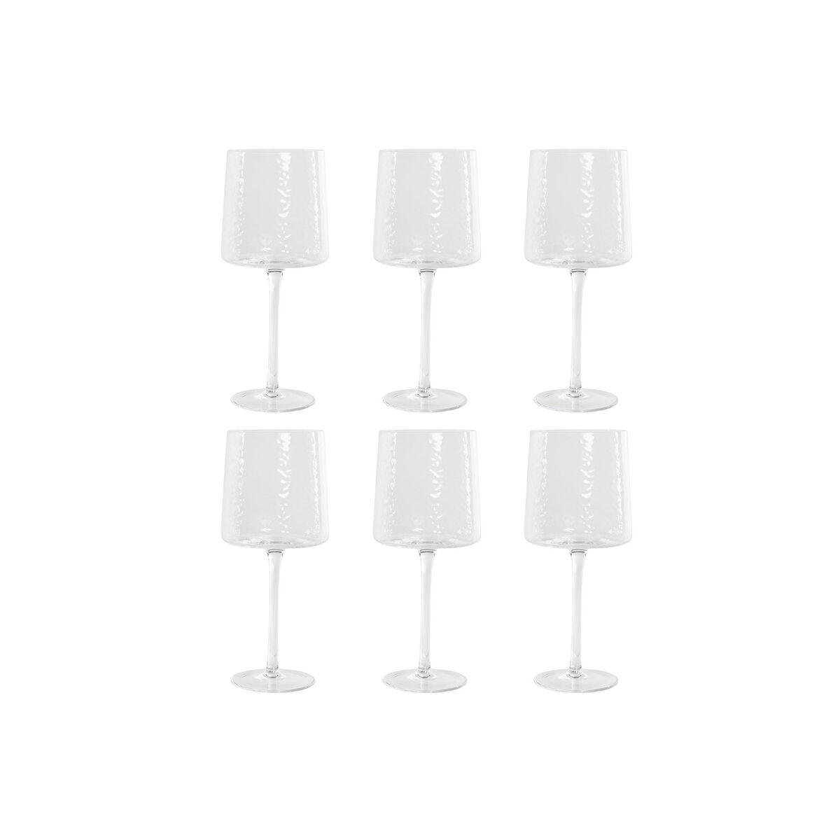 Set de Copas Home ESPRIT Transparente Cristal 9,6 x 9,6 x 22,5 cm (6 Unidades)