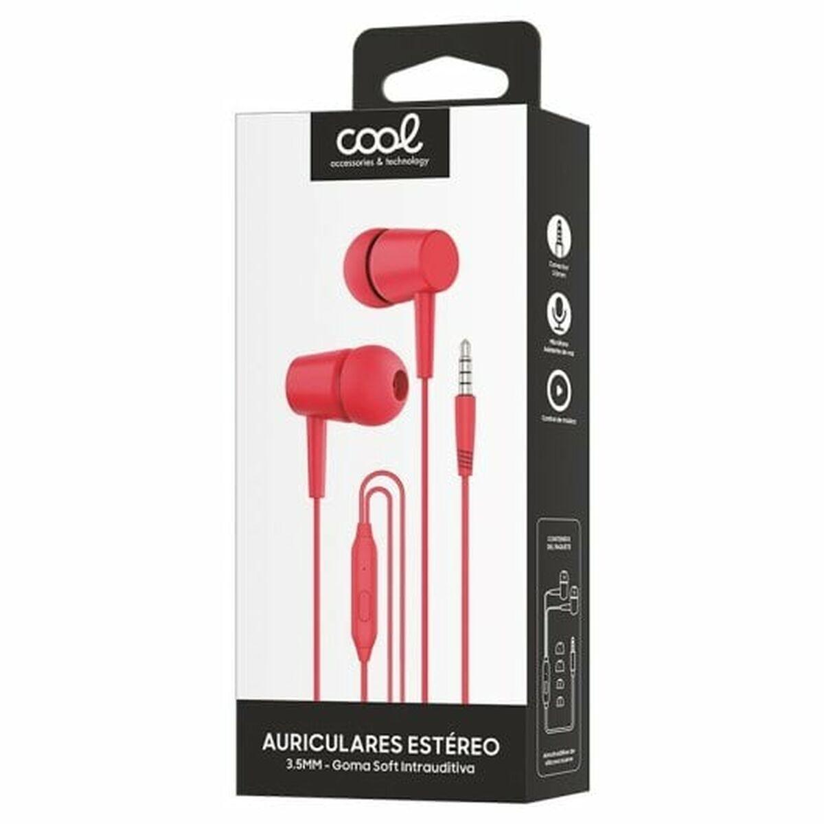 Auriculares con Micrófono Cool Rojo