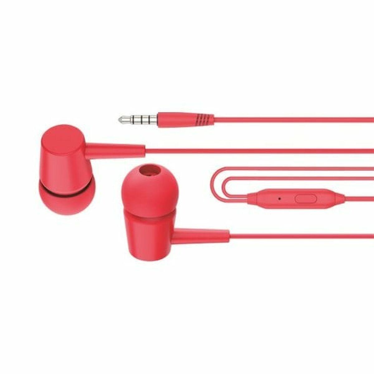 Auriculares con Micrófono Cool Rojo