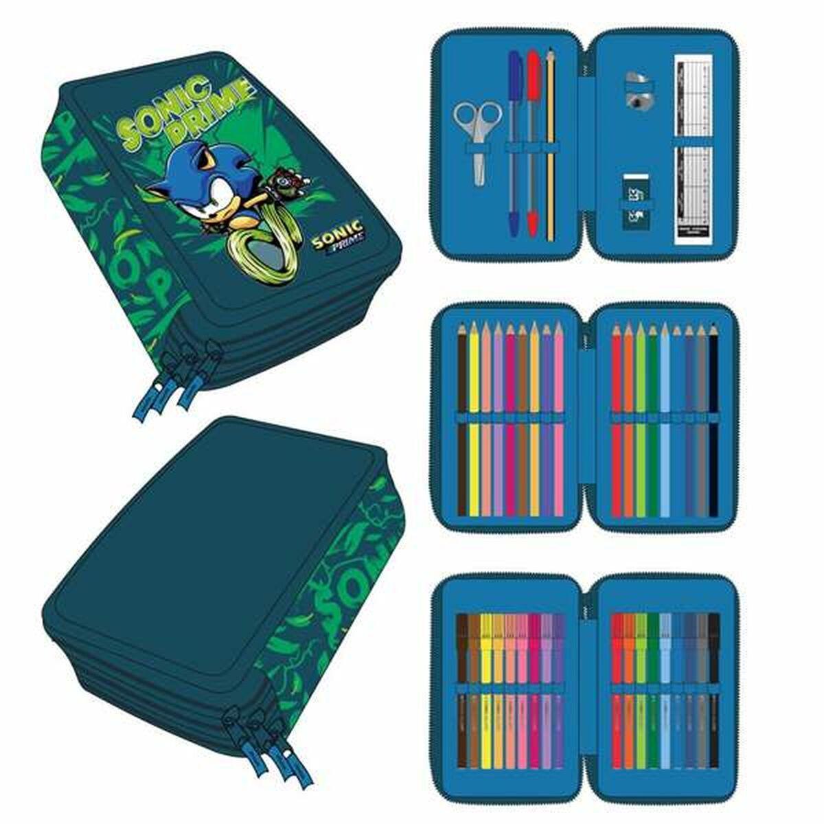 Set Escolar Sonic 12,5 x 6,5 x 19,5 cm