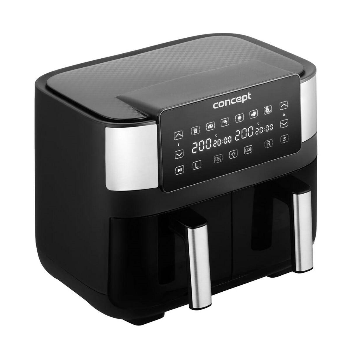 Freidora de Aire Concept FR8000 Negro Plateado 2850 W 8 L