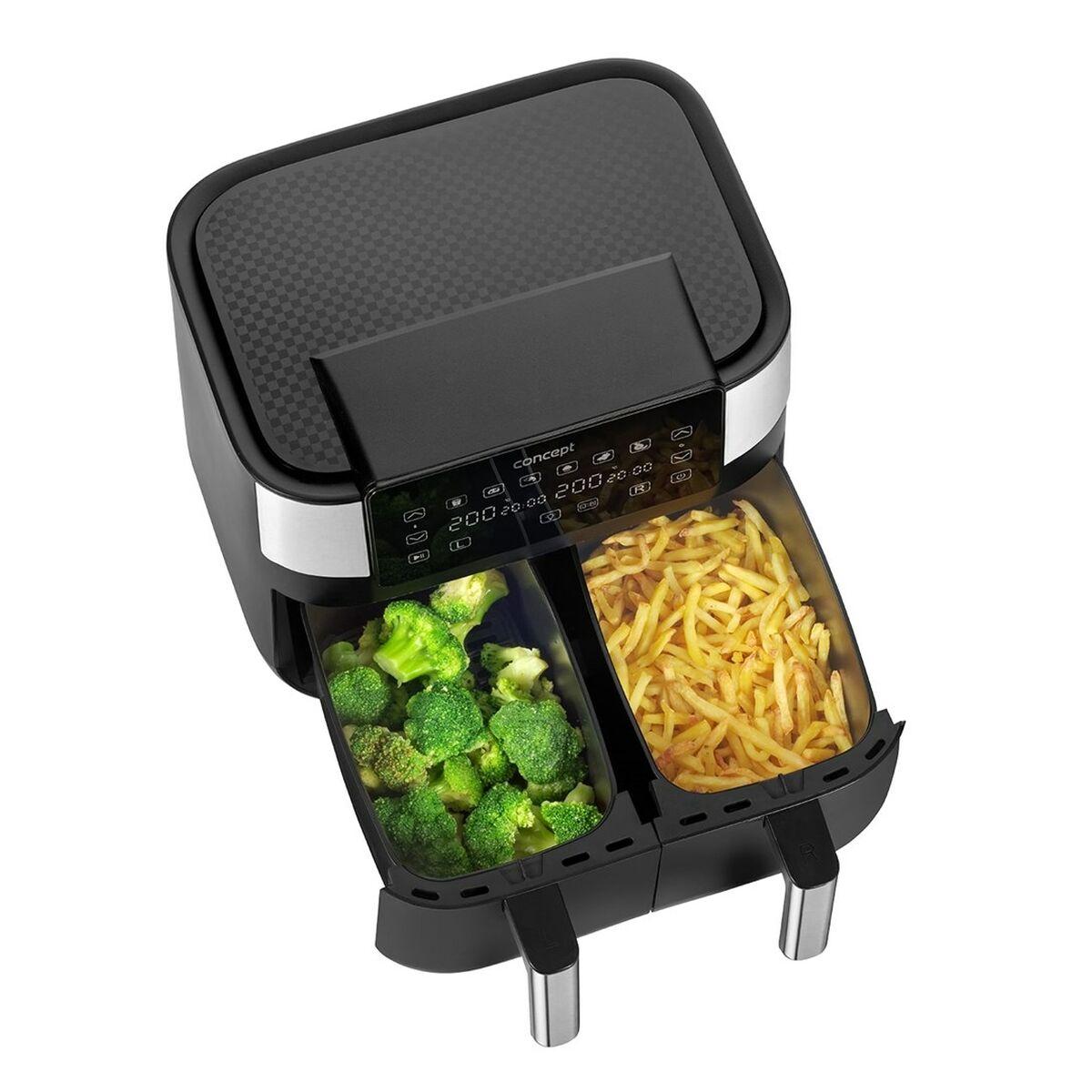 Freidora de Aire Concept FR8000 Negro Plateado 2850 W 8 L