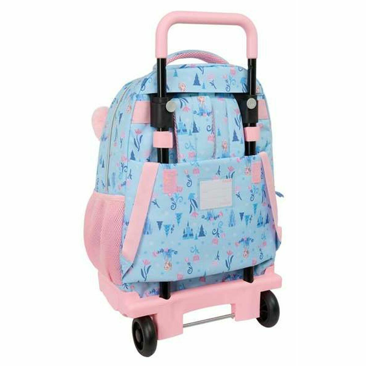 Mochila Escolar con Ruedas Frozen Ice magic Azul 33 x 45 x 22 cm