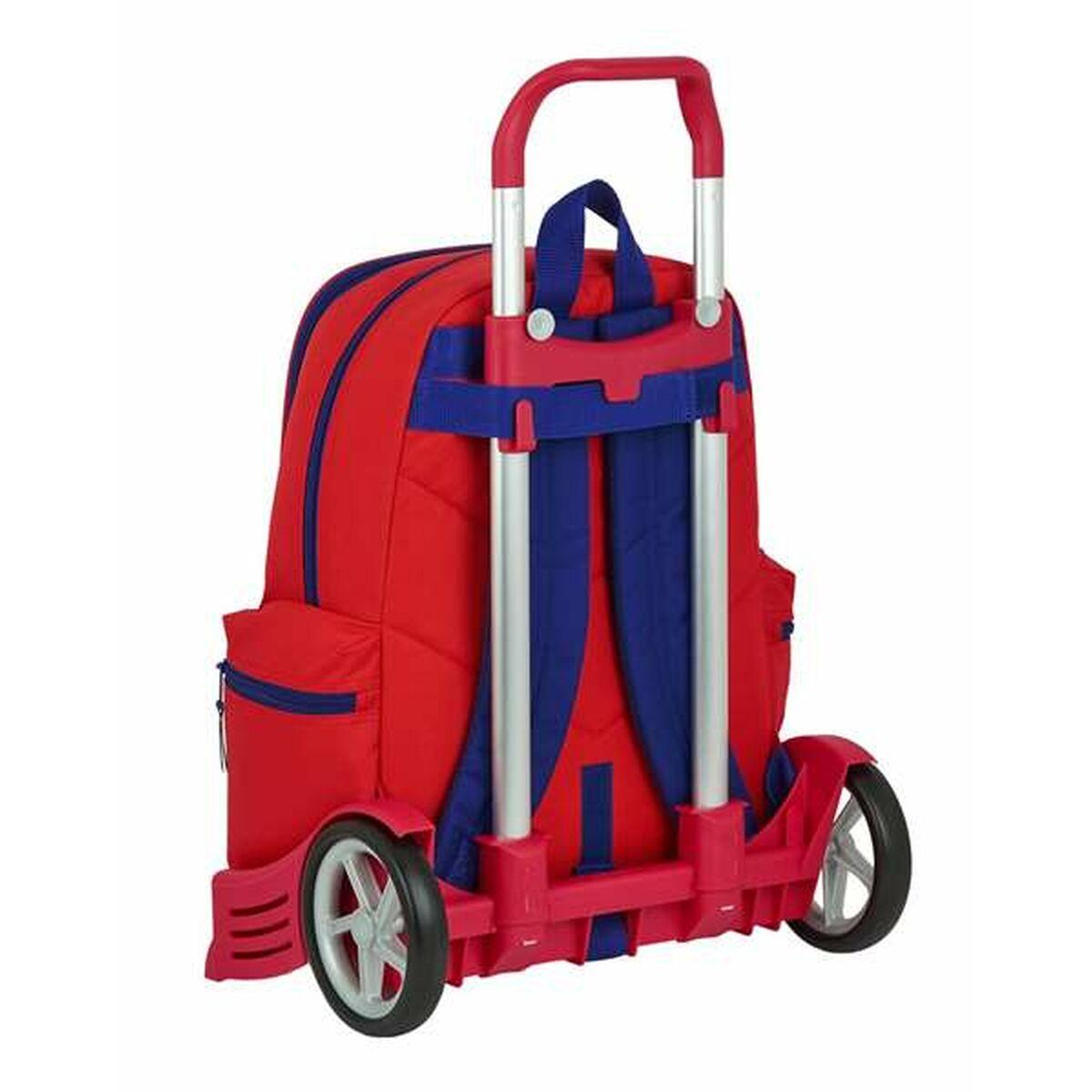 Mochila Escolar con Ruedas Atlético Madrid