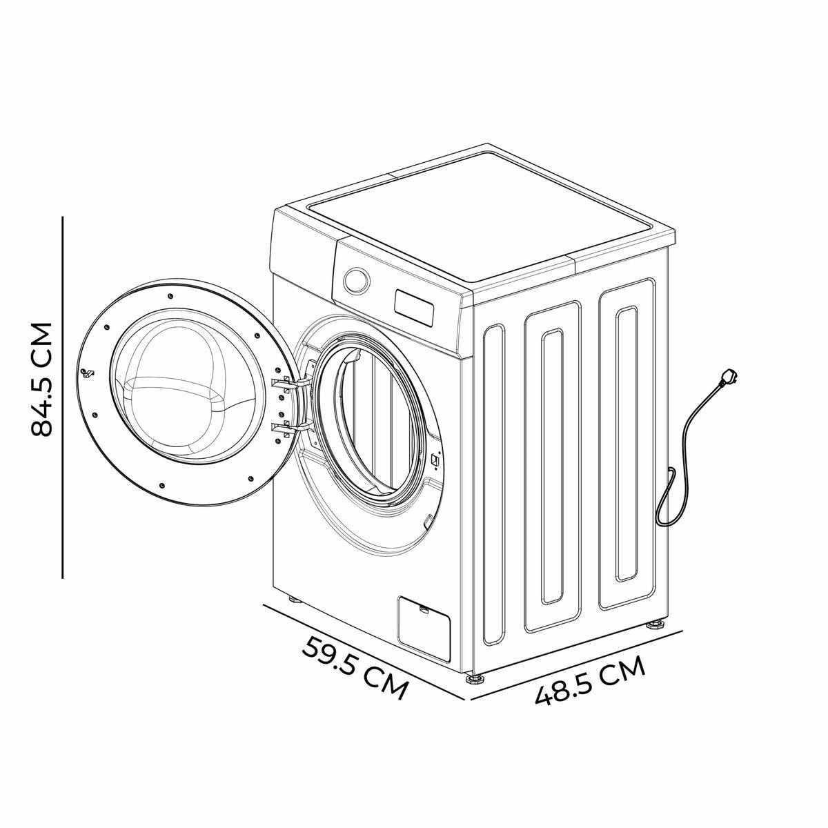 Lavadora Cecotec Bolero DressCode 7150 Inverter 1400 rpm 7 kg