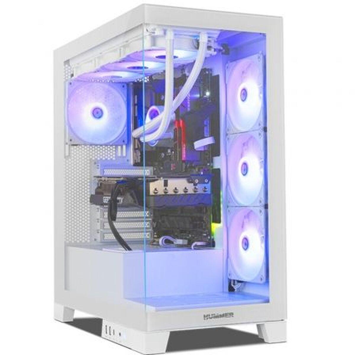 Caja Semitorre ATX Nox-Xtreme NXHUMMERGLOCKWH Blanco