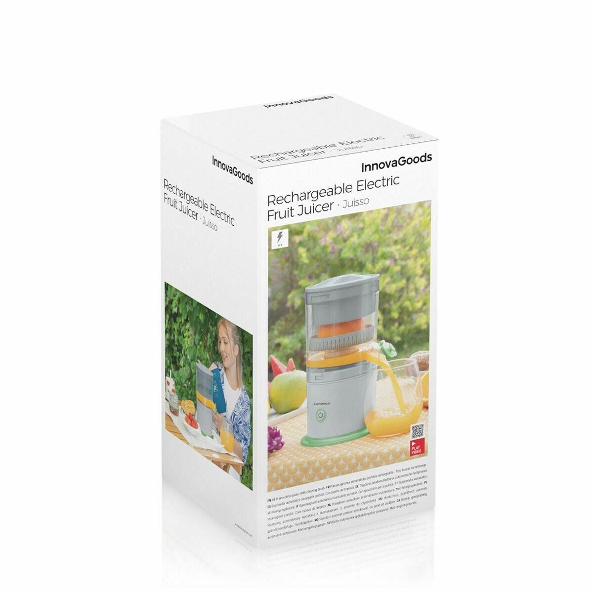 Exprimidor Recargable Automático InnovaGoods ORANGE JUICER Verde Multicolor 250 ml (Reacondicionado B)
