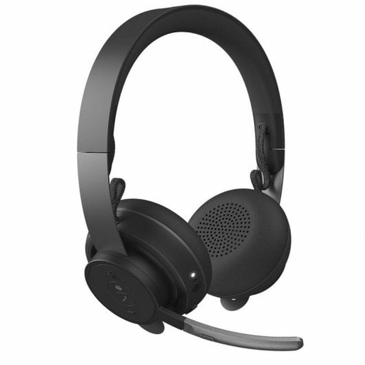 Auriculares con Micrófono Gaming Logitech Zone Wireless Plus Teams Gris