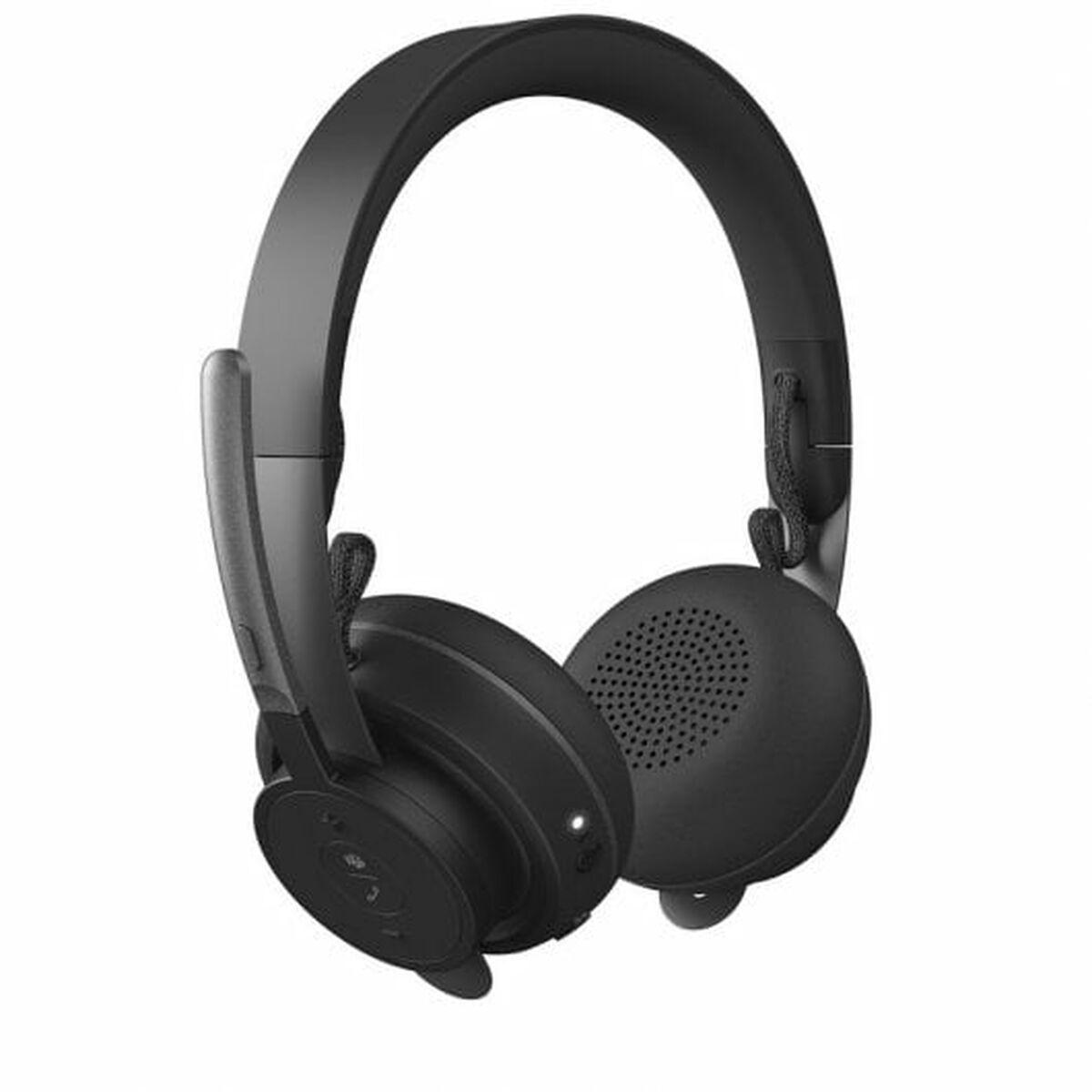 Auriculares con Micrófono Gaming Logitech Zone Wireless Plus Teams Gris
