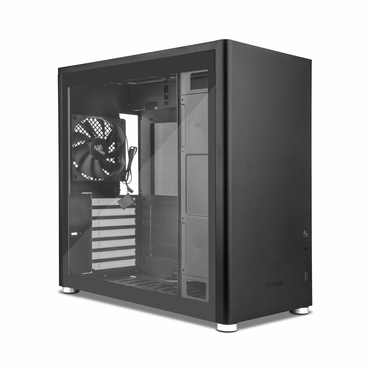 Caja Semitorre ATX Yeyian Hussar Plus Negro