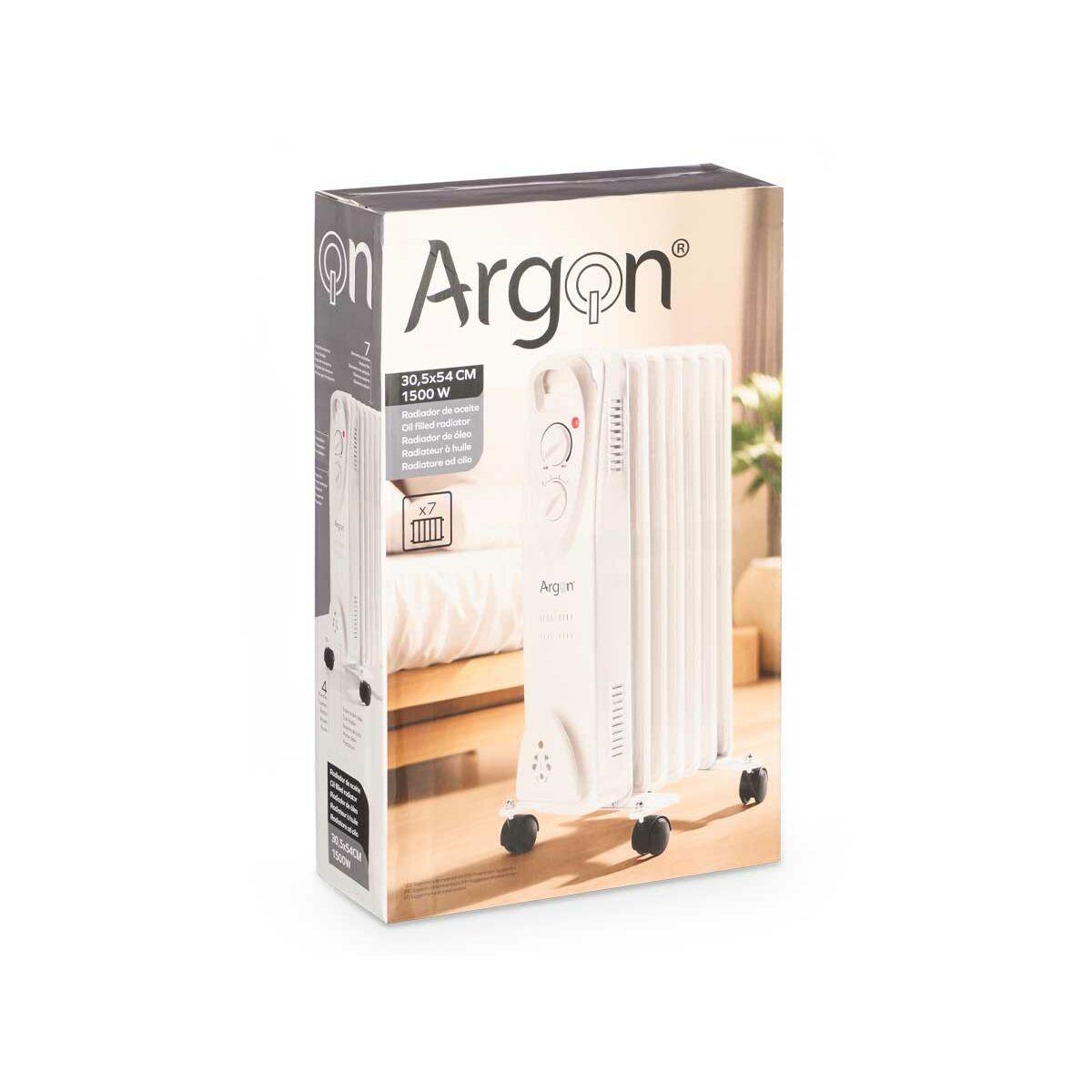 Radiador Argon SH-66-7 WHITE Blanco 1500 W