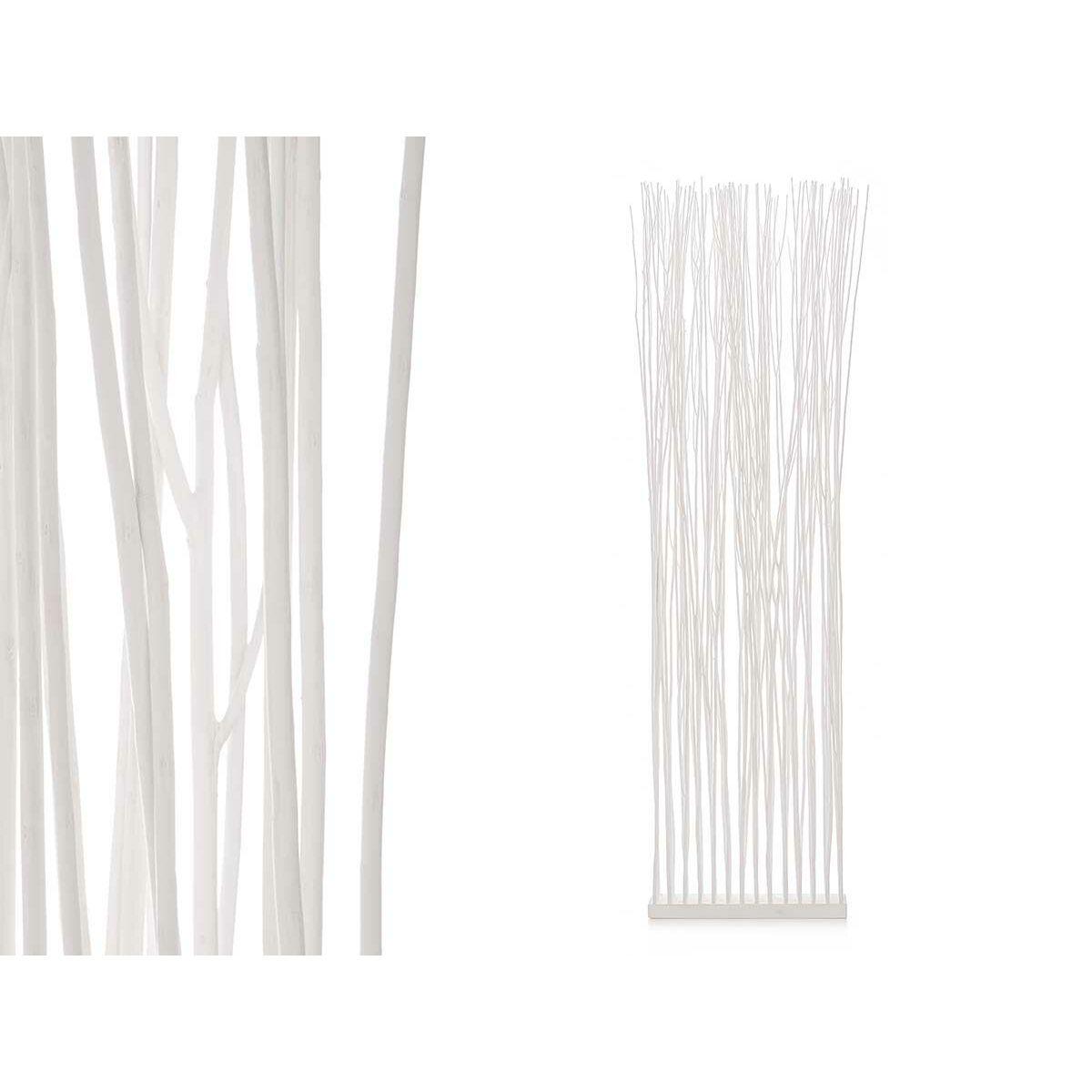 Biombo Varas Blanco Madera de sauce 50 x 185 x 12 cm