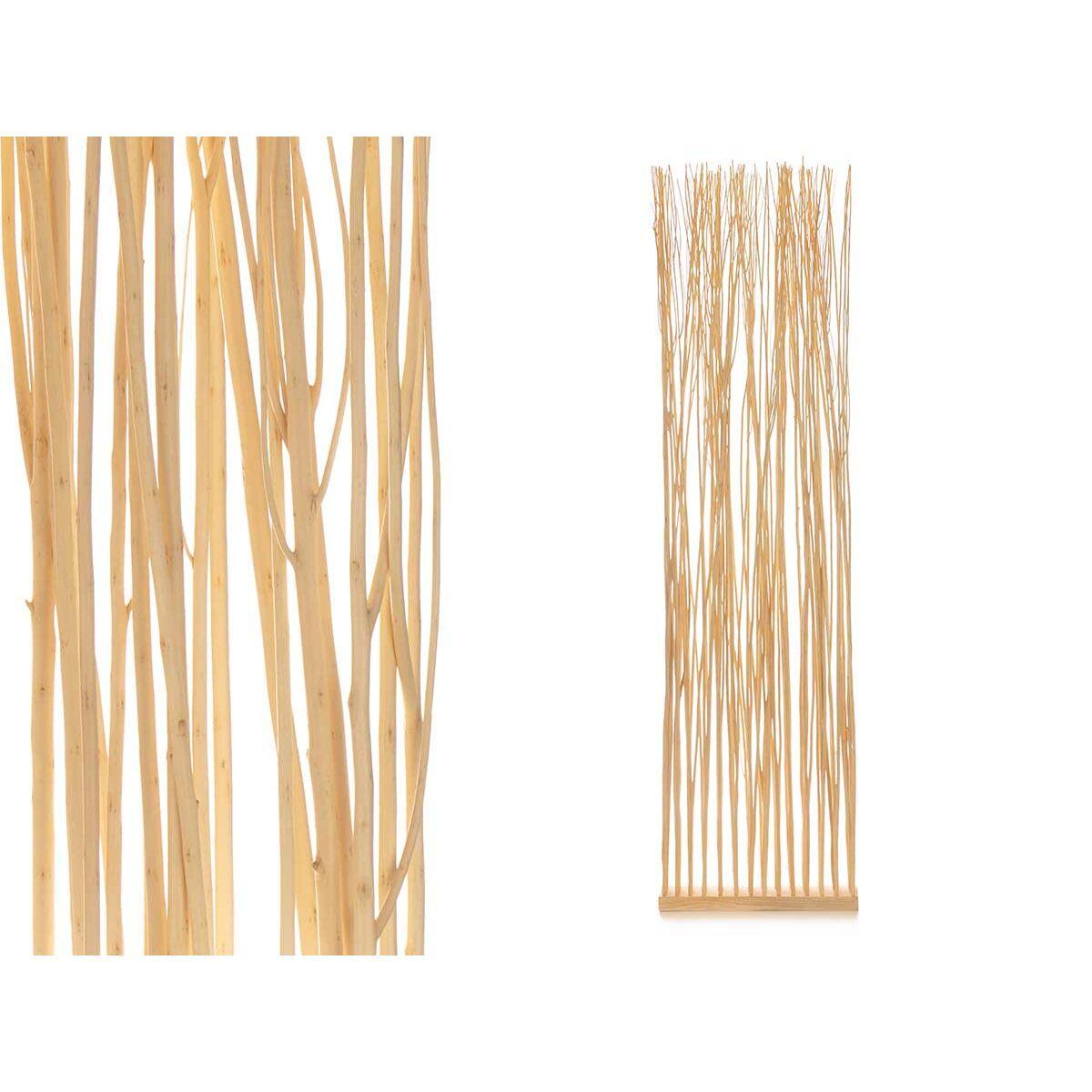 Biombo Varas Natural Madera de sauce 50 x 185 x 12 cm