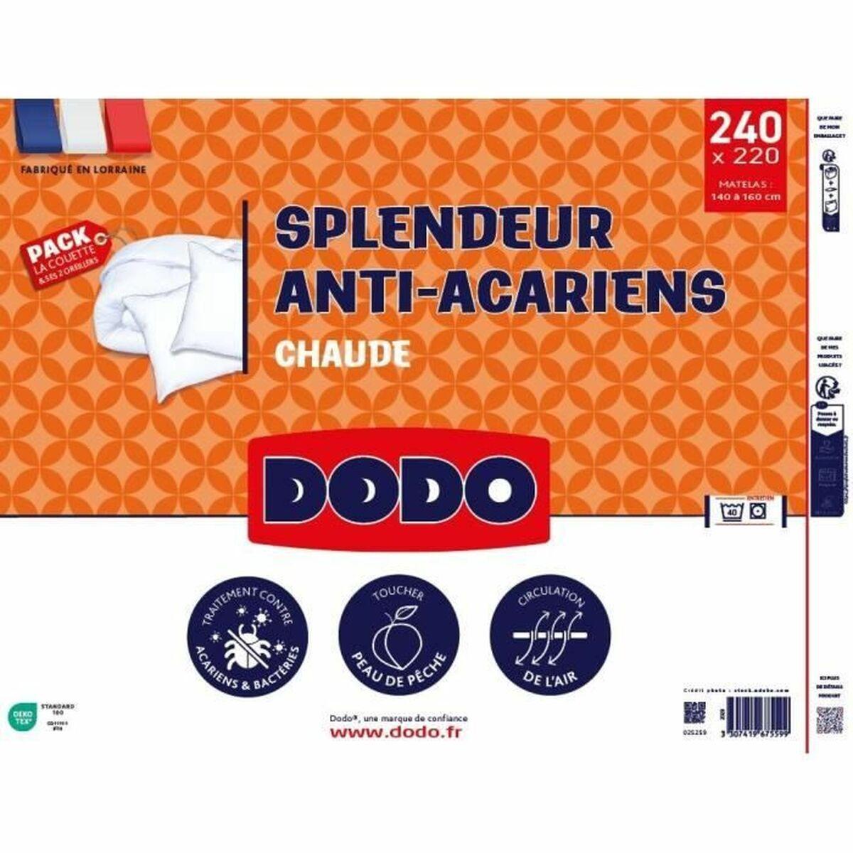 Relleno Nórdico DODO Splendor Blanco 220 x 240 cm 350 g/m² (2 Piezas)