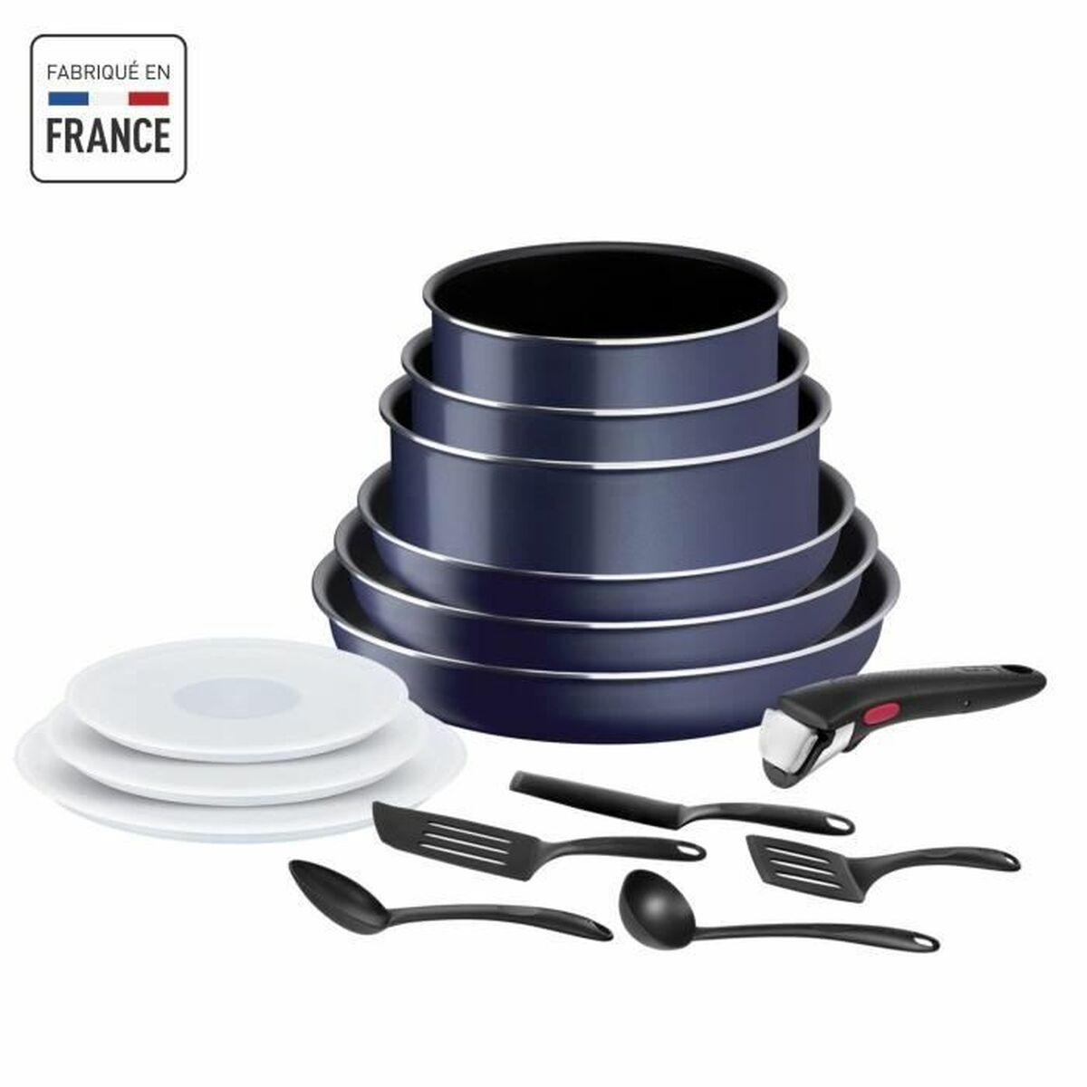 Batería de Cocina Tefal Ingenio Negro