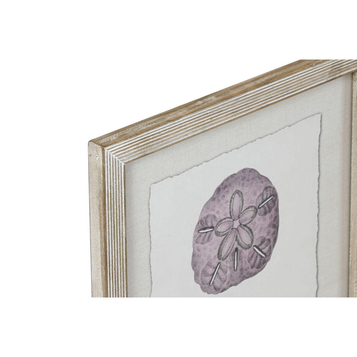 Cuadro Home ESPRIT Coral 35 x 2 x 45 cm (9 Unidades)