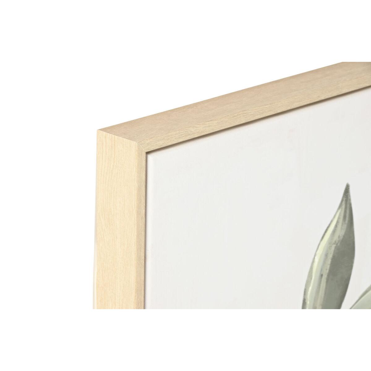 Cuadro Home ESPRIT Amarillo Beige Cottage 80 x 4 x 80 cm (2 Unidades)