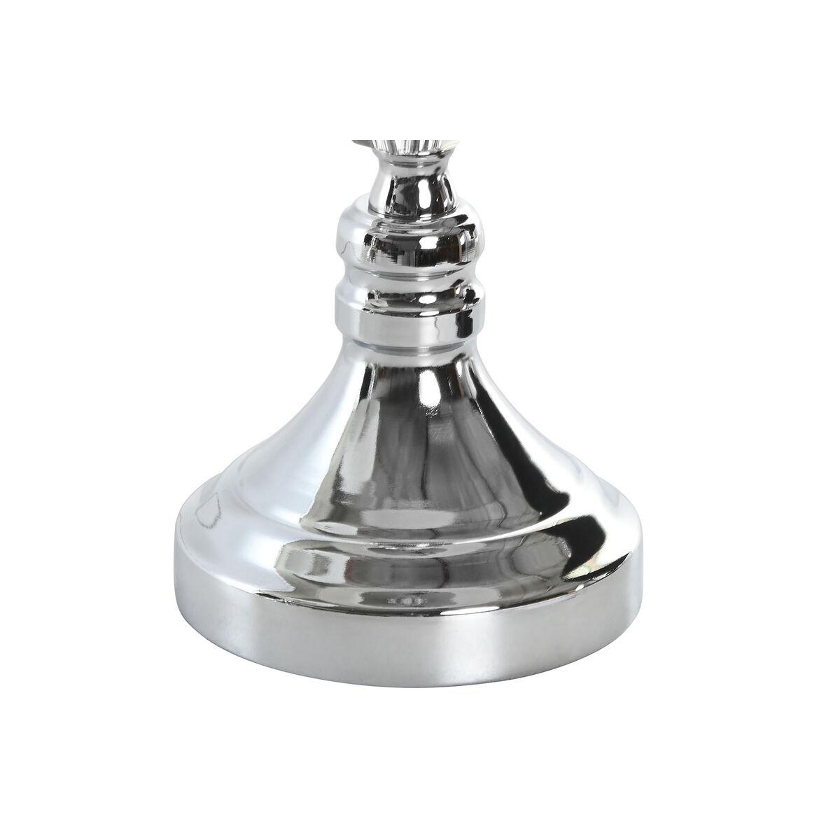 Lámpara de Pie Home ESPRIT Blanco Plateado 50 W 220 V 35 x 35 x 150 cm (3 Piezas)