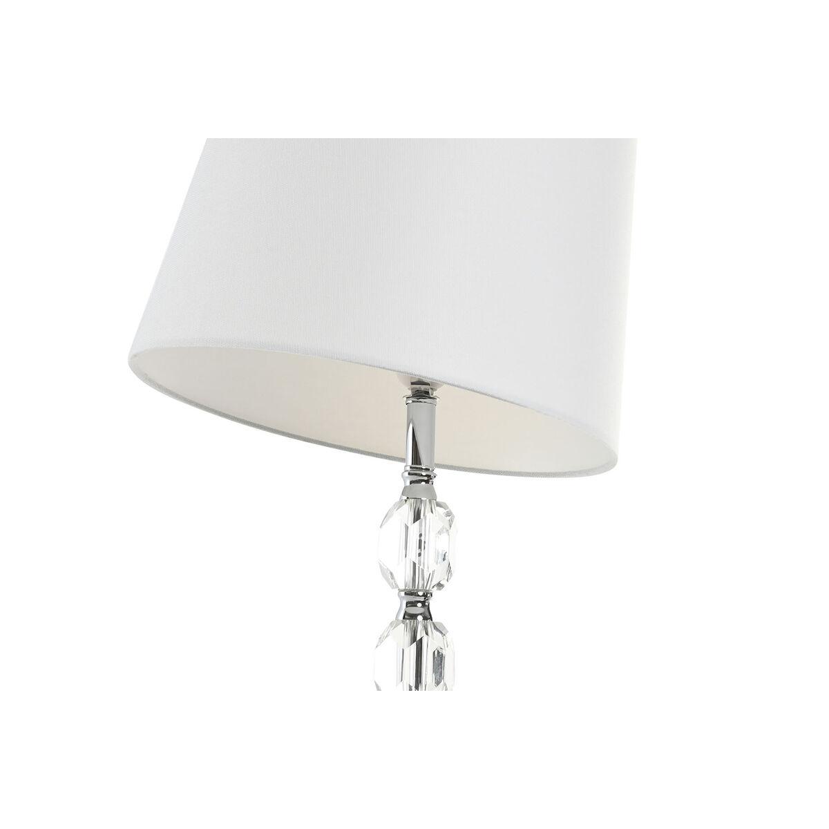 Lámpara de Pie Home ESPRIT Blanco Plateado 50 W 220 V 35 x 35 x 150 cm (3 Piezas)