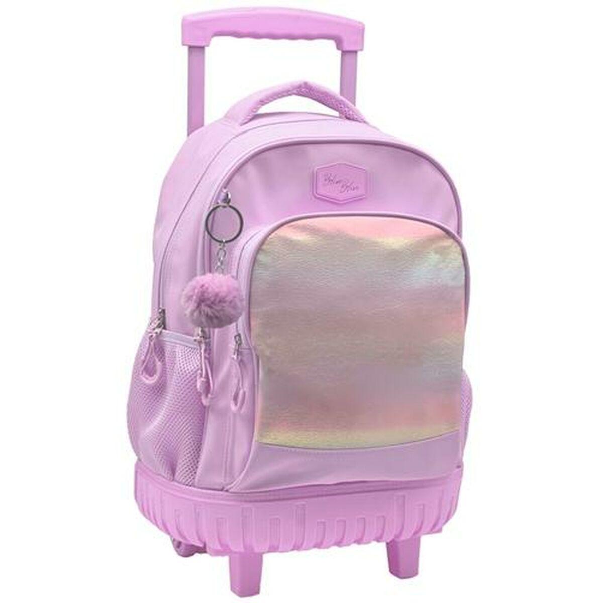 Mochila Escolar con Ruedas Toybags Rosa Arcoíris