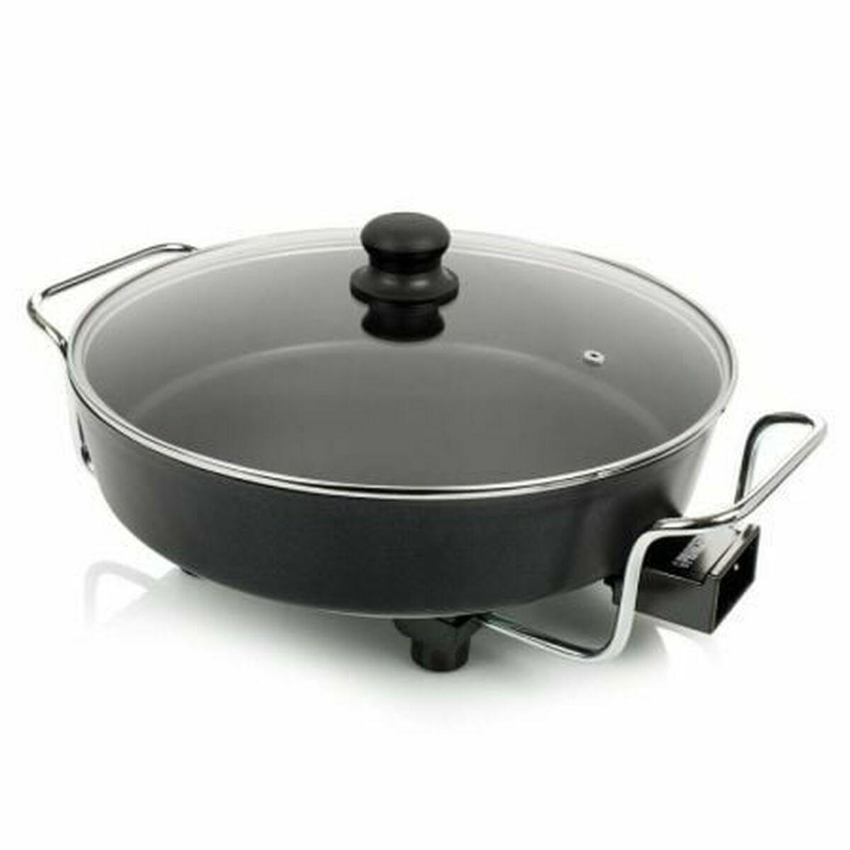 Cazuela Eléctrica Multiusos Princess Negro Madera Metal Aluminio 1800 W Ø 35 cm (Reacondicionado C)