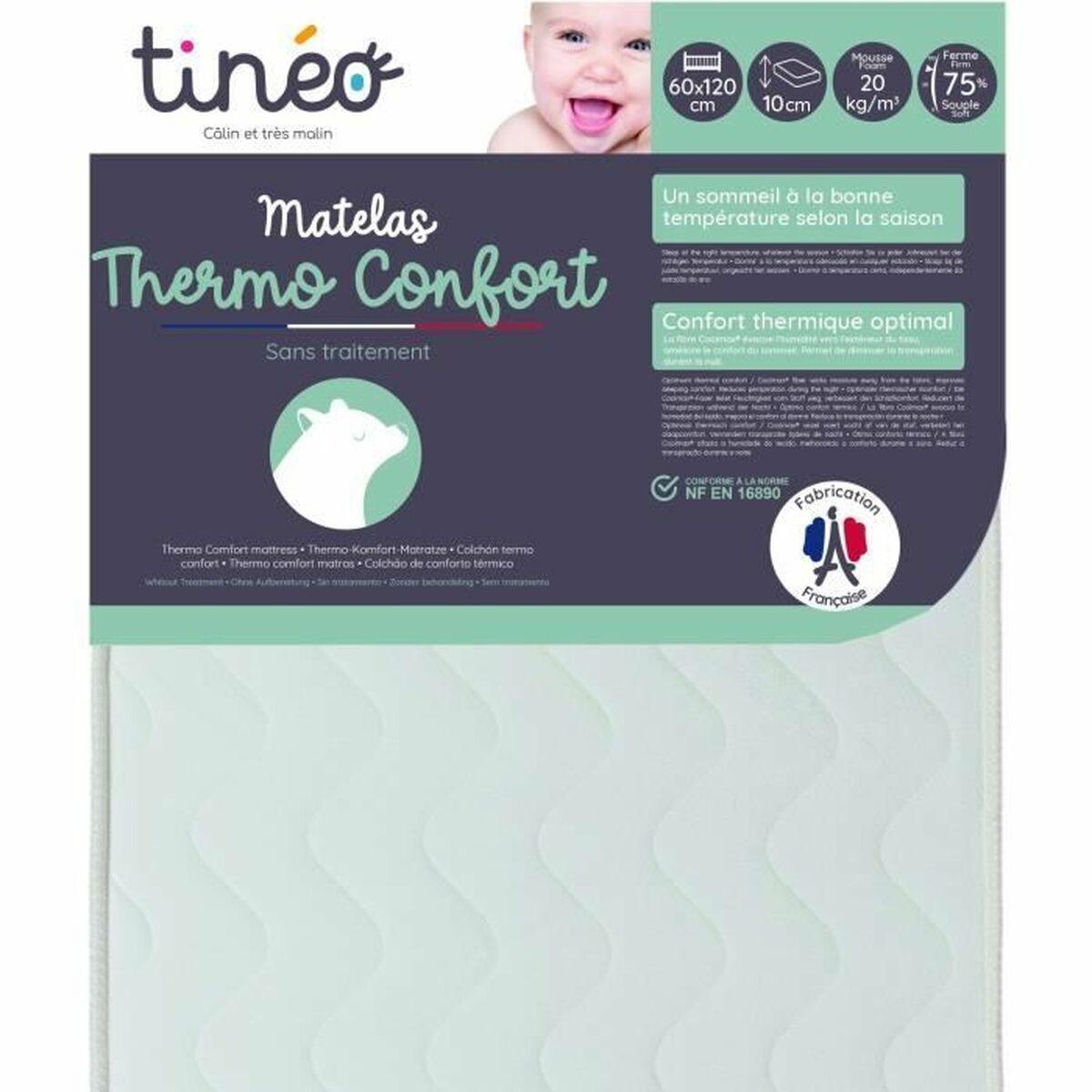 Colchón para cuna Tineo Thermo comfort 120 x 60 x 10 cm