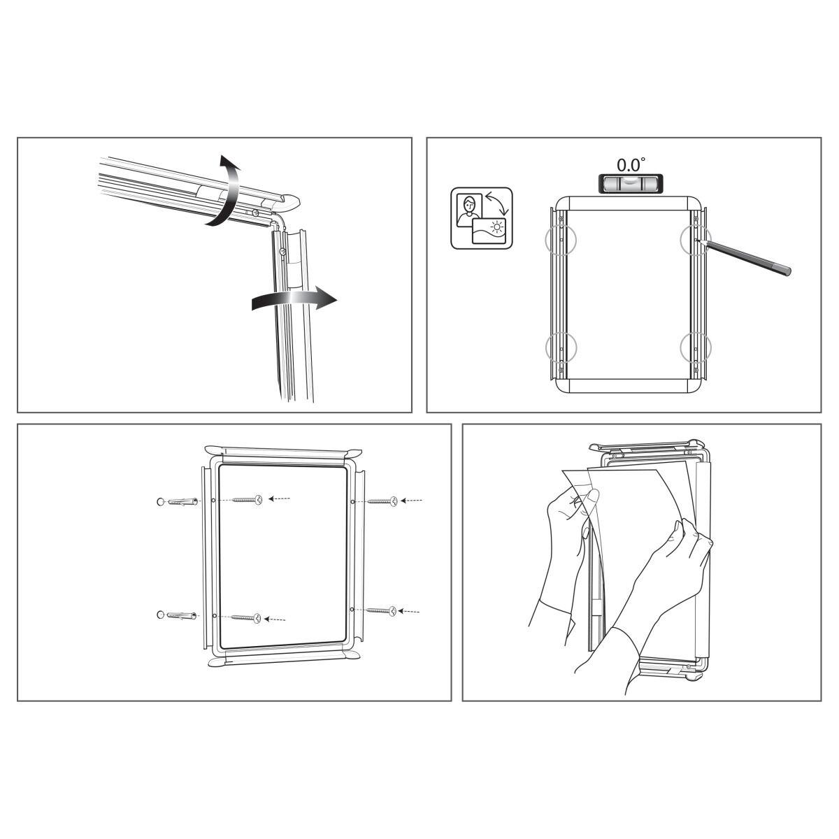 Tablón de Anuncios Nobo Aluminio Polipropileno