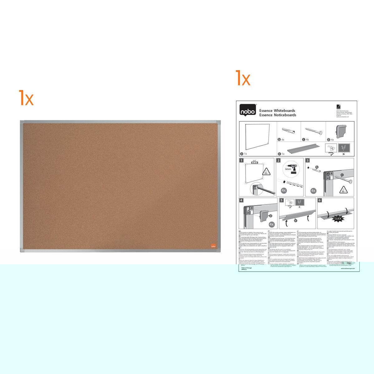 Tablón de Anuncios Nobo Essence Natural 240 x 120 cm