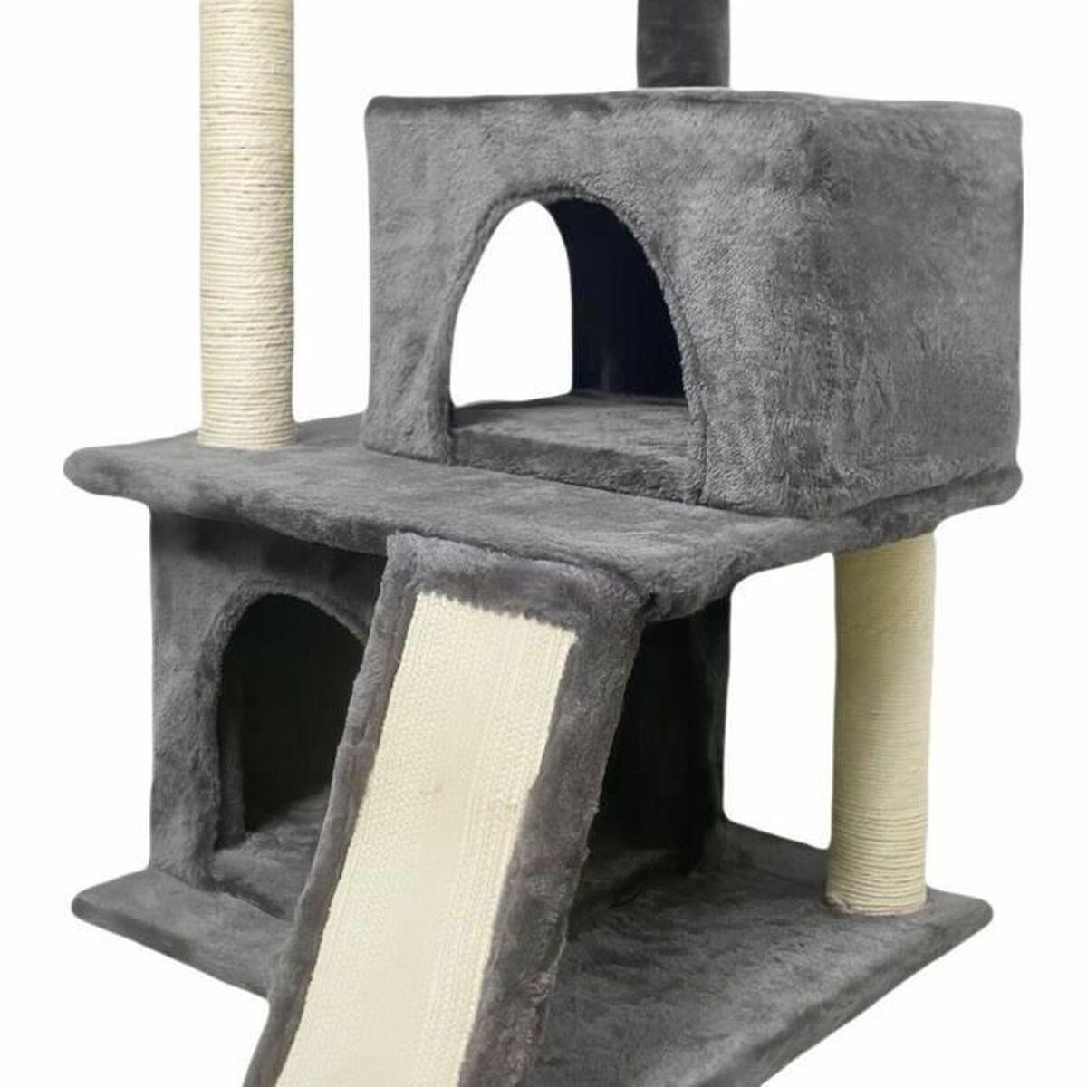 Rascador para Gatos FLOPI Dark Gris Felpa Madera (1 unidad)