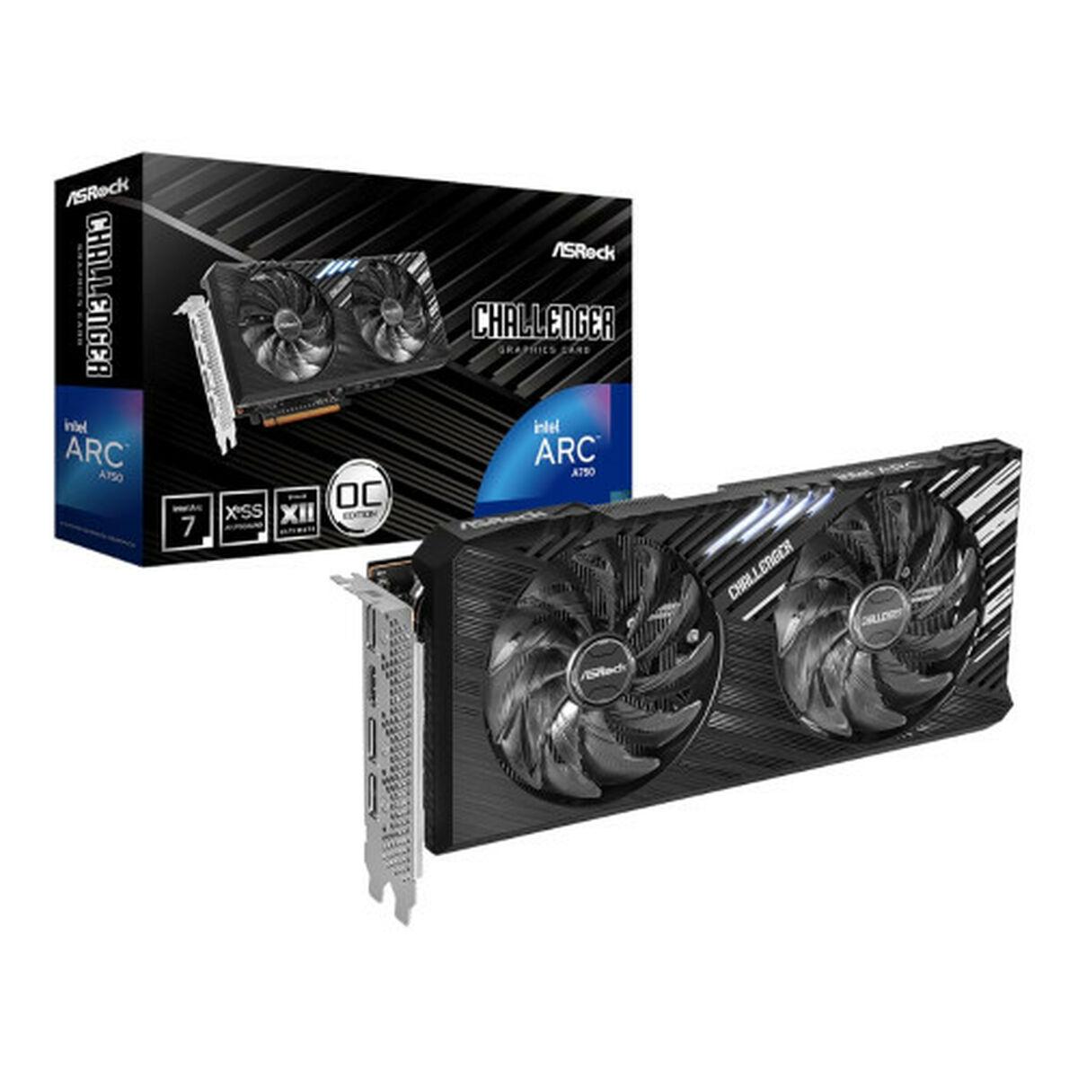 Tarjeta Gráfica ASRock A750 CHALLENGER SE 8GB OC ARC A750 GDDR6