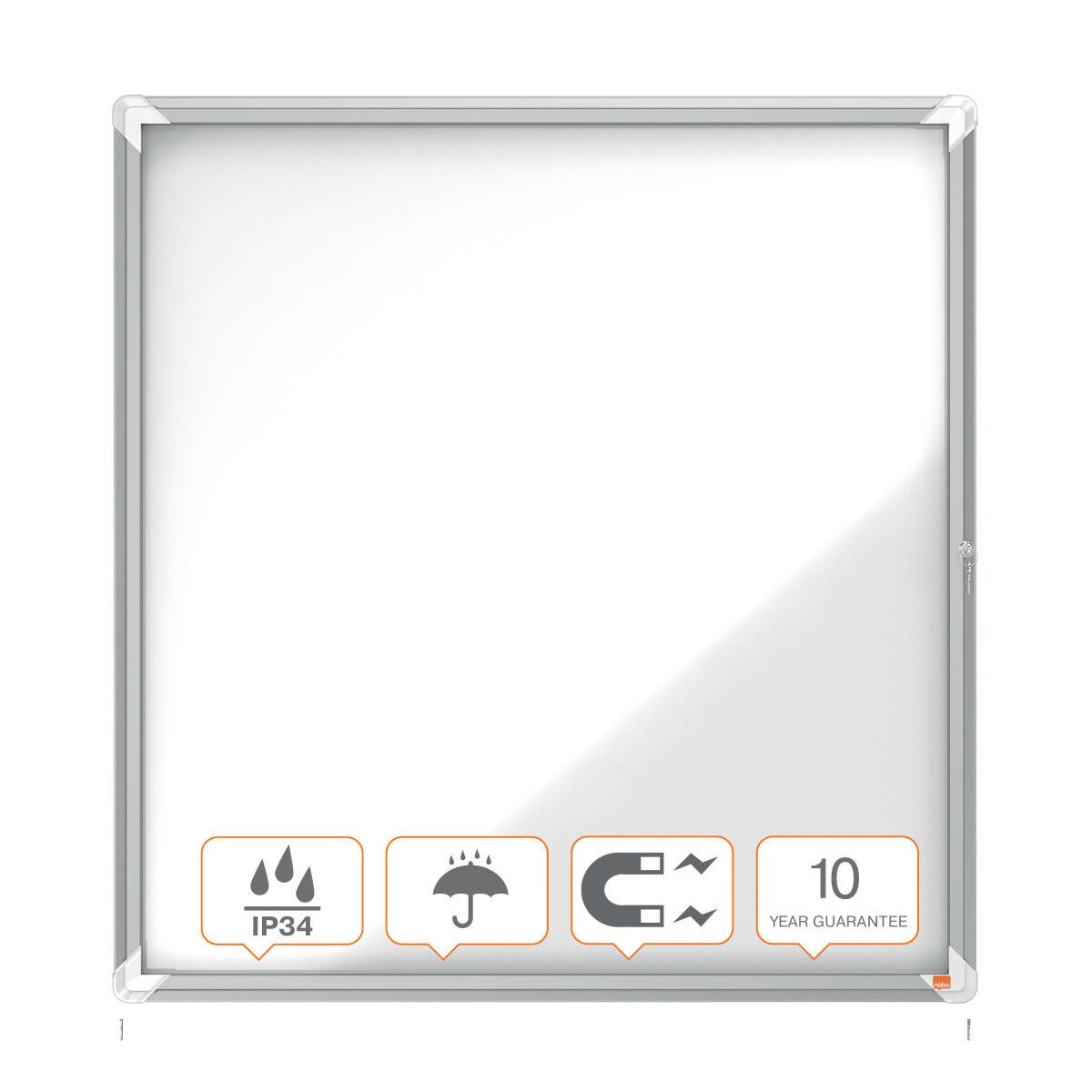 Tablón de Anuncios Esselte Blanco Aluminio Cristal 100 x 97,2 x 4,5 cm