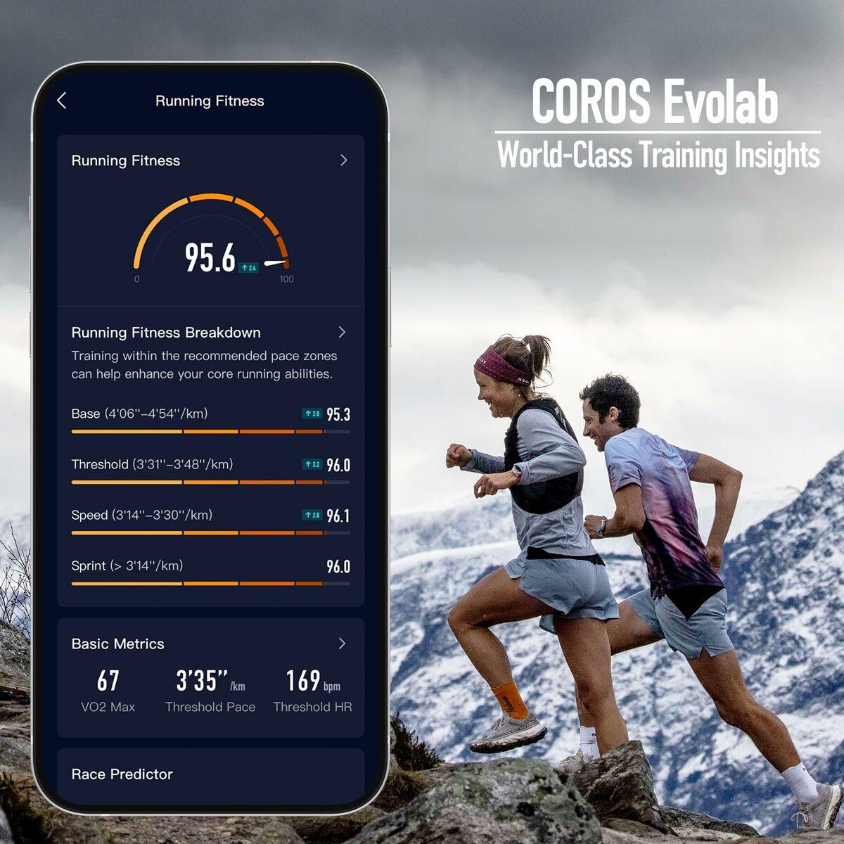 Smartwatch Coros WAPX2-PNK Negro Rosa 1,2