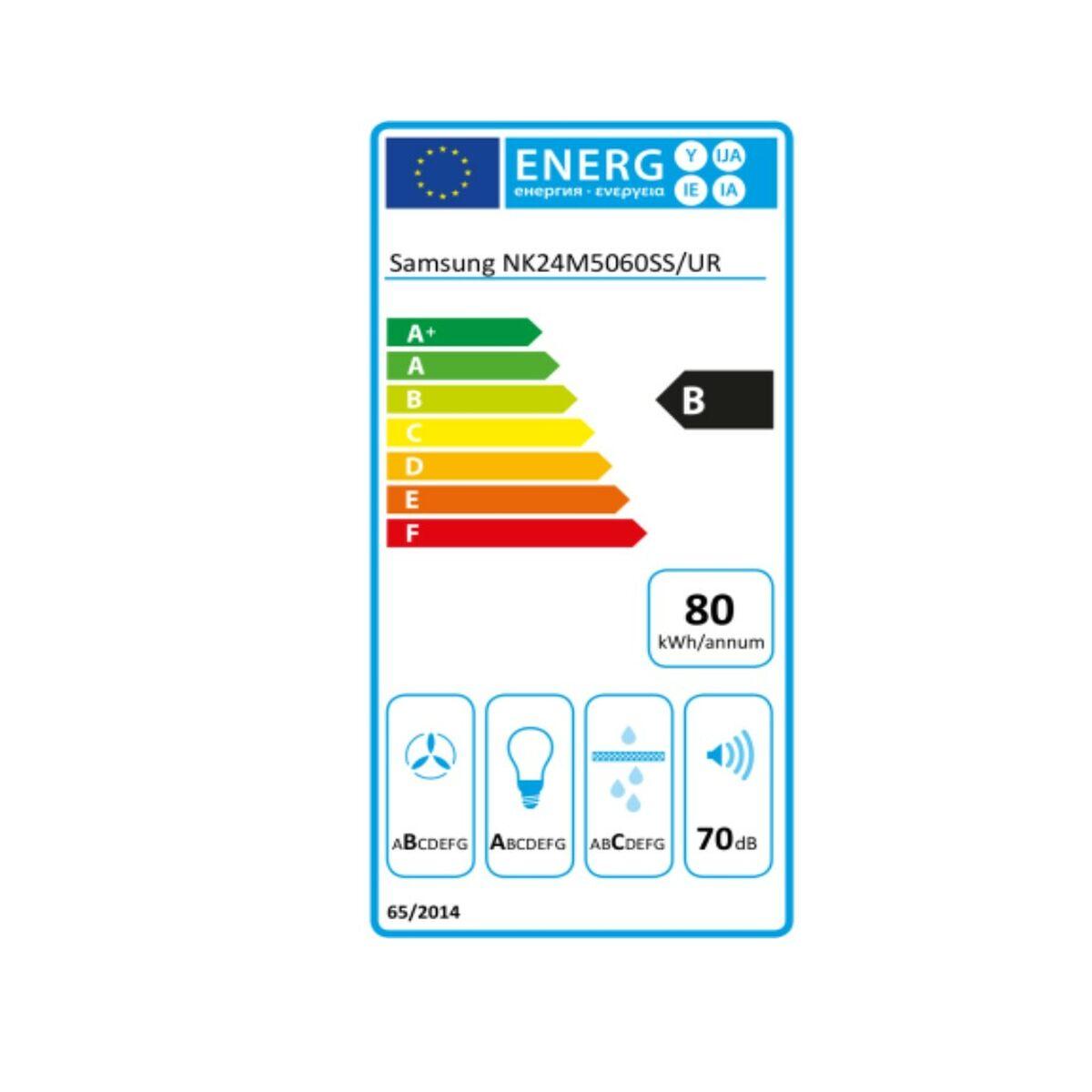 Campana Convencional Samsung NK24M5060SS/UR 60 cm 668 m3/h B Acero