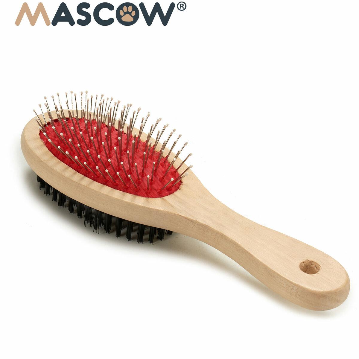 Cepillo para Perros Mascow AR1807082 Marrón Negro Rojo 7 x 22,5 x 5 cm (12 Unidades)