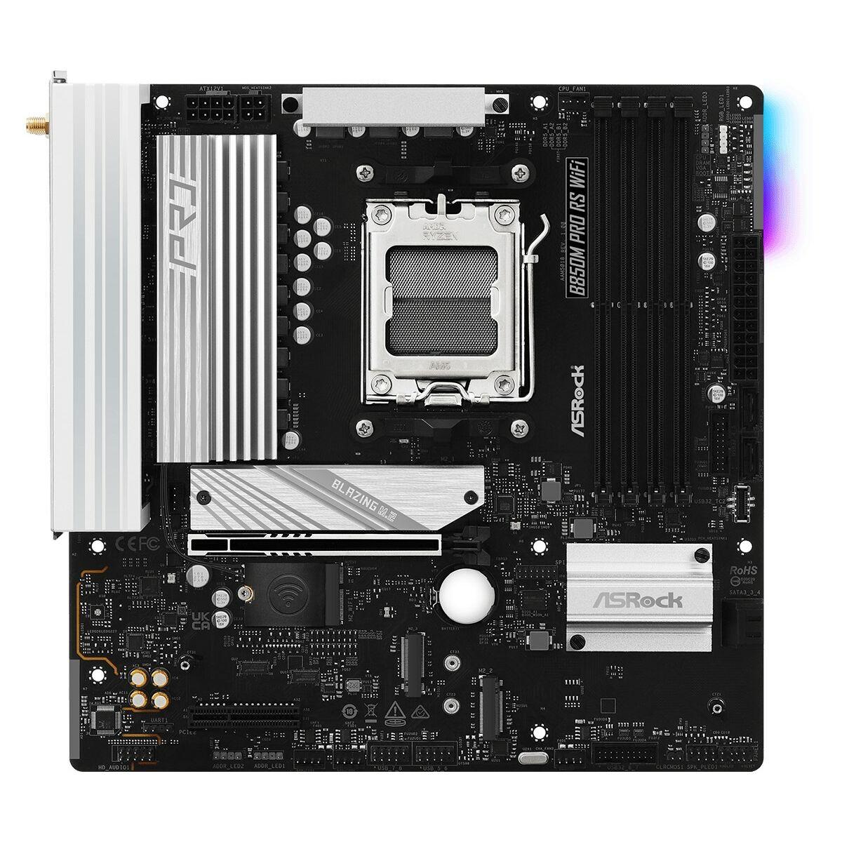 Placa Base ASRock B850M Pro RS WiFi Intel Wi-Fi 6 AMD AM5
