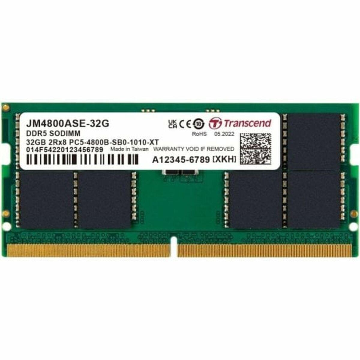 Memoria RAM Transcend 32 GB 4800 MHz CL40 DDR5 SDRAM DDR5