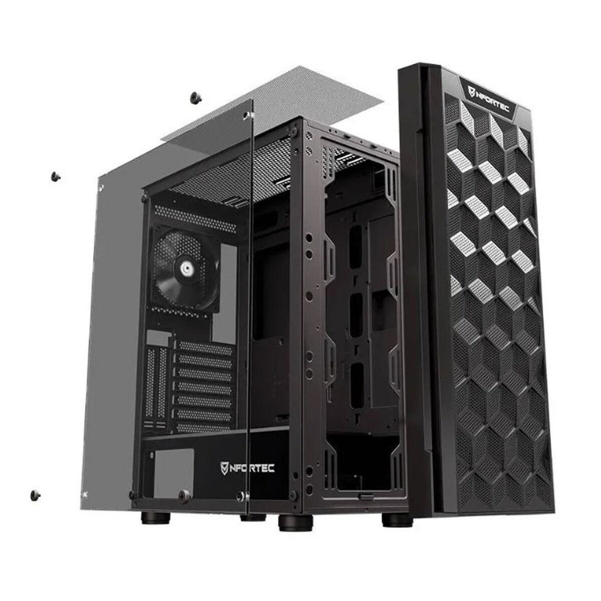 Caja Semitorre ATX Nfortec NF-CS-AZIR-B Negro