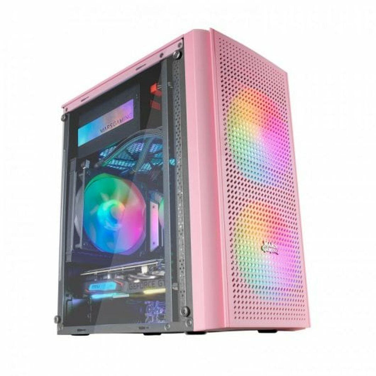 Caja Semitorre ATX Mars Gaming Rosa