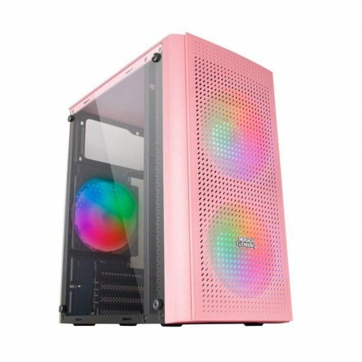 Caja Semitorre ATX Mars Gaming Rosa