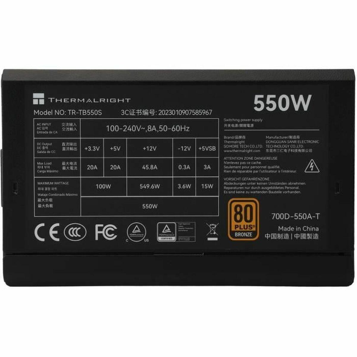 Fuente de Alimentación Thermalright TB550S ATX 550 W 80 Plus Bronze