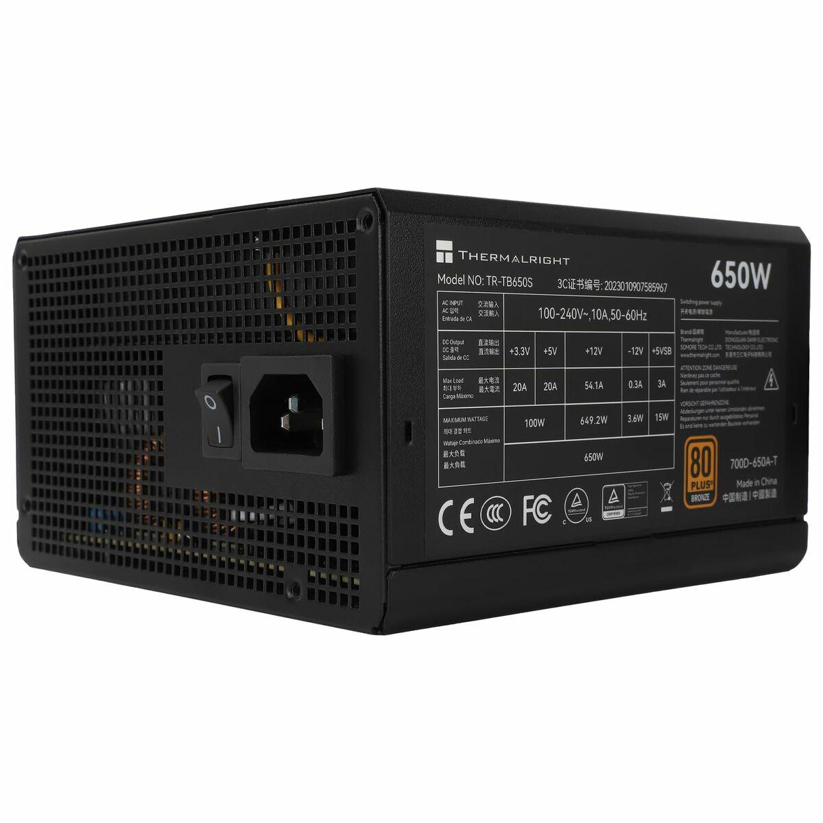 Fuente de Alimentación Thermalright TB650S ATX 650 W 80 Plus Bronze