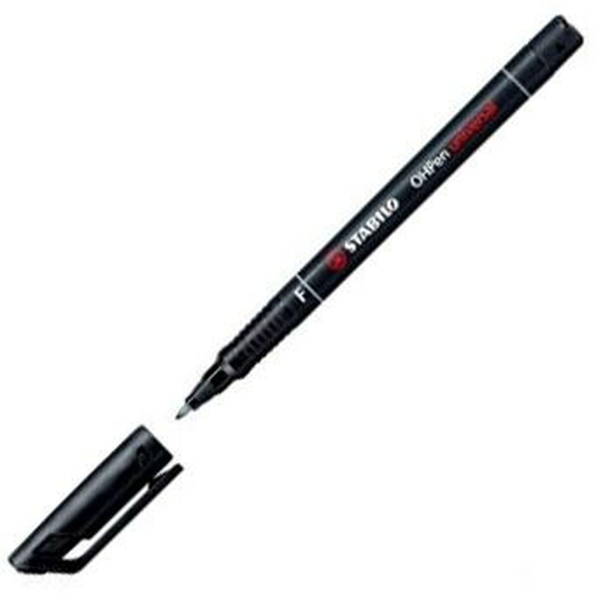 Rotulador permanente Stabilo OHPEN UNIVERSAL Negro 0,7 mm 10 Piezas (25 Unidades)